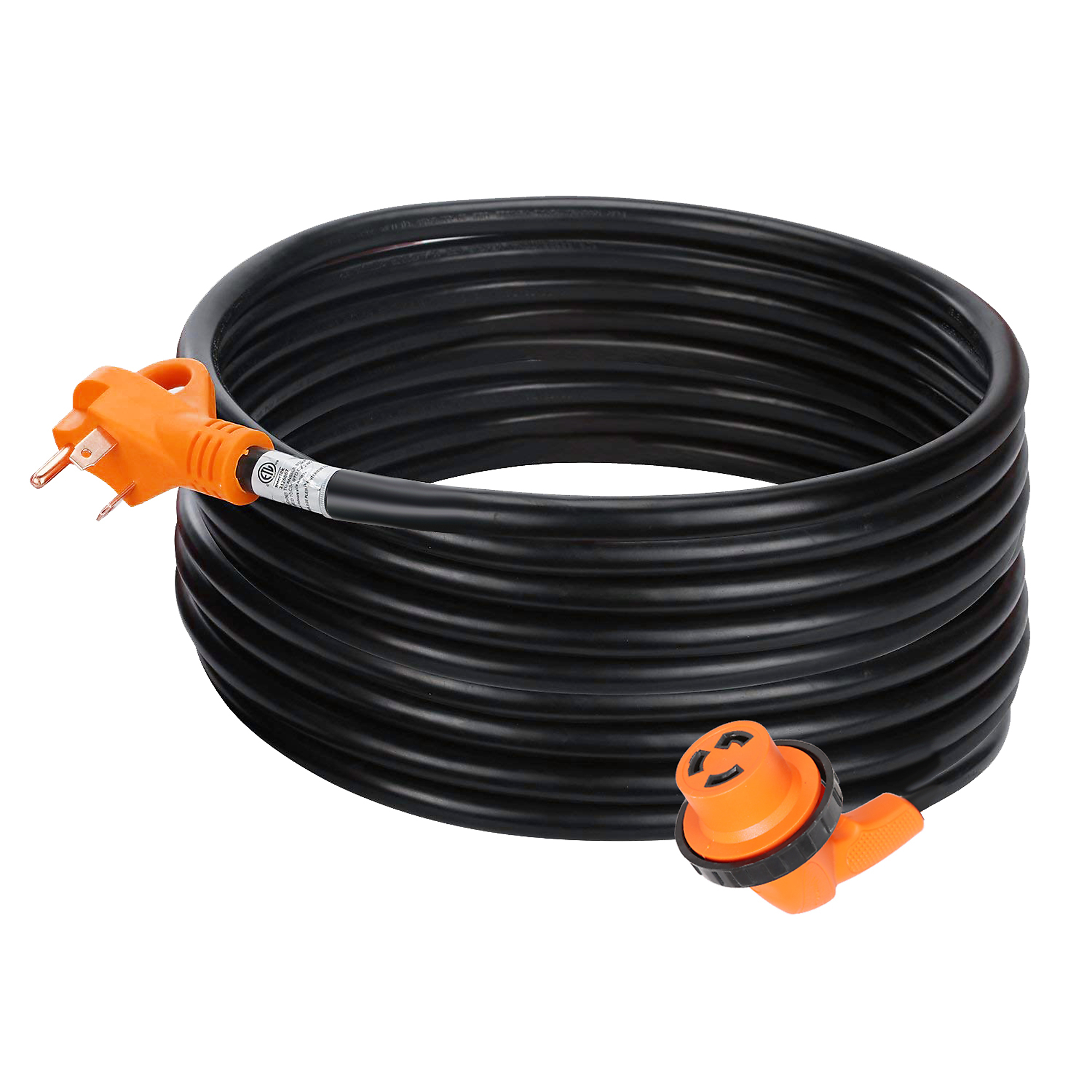 Power Sentry RV Extension Cord — 30ft., 30 Amp, 90-Degree Plug, Model# EXRVPL30-30GL